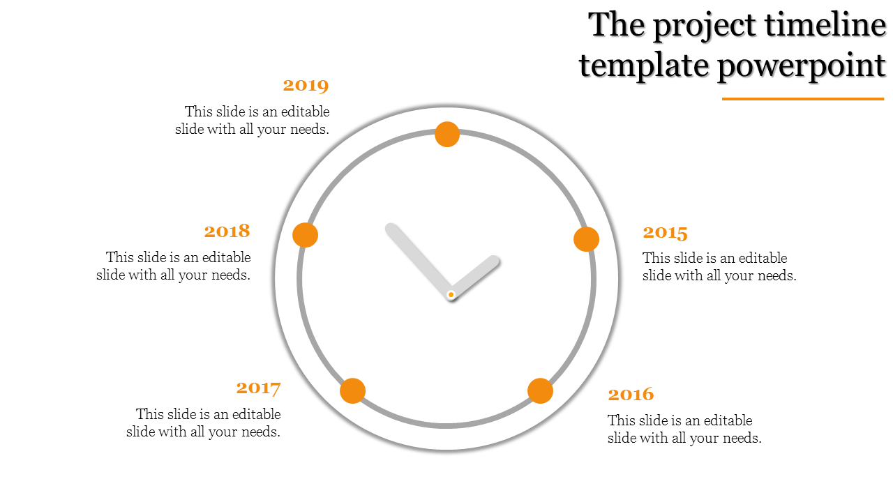 project timeline template powerpoint-The project timeline template powerpoint-Orange